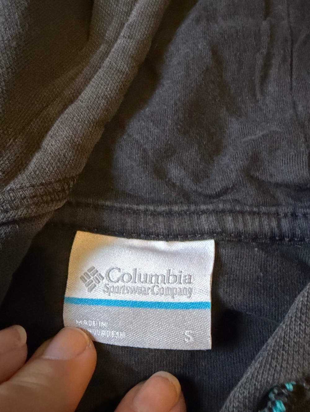 Columbia Sportswear Black Pullover Hoodie Size Small Embroidered Logo Outdoor - Picture 3 of 5
